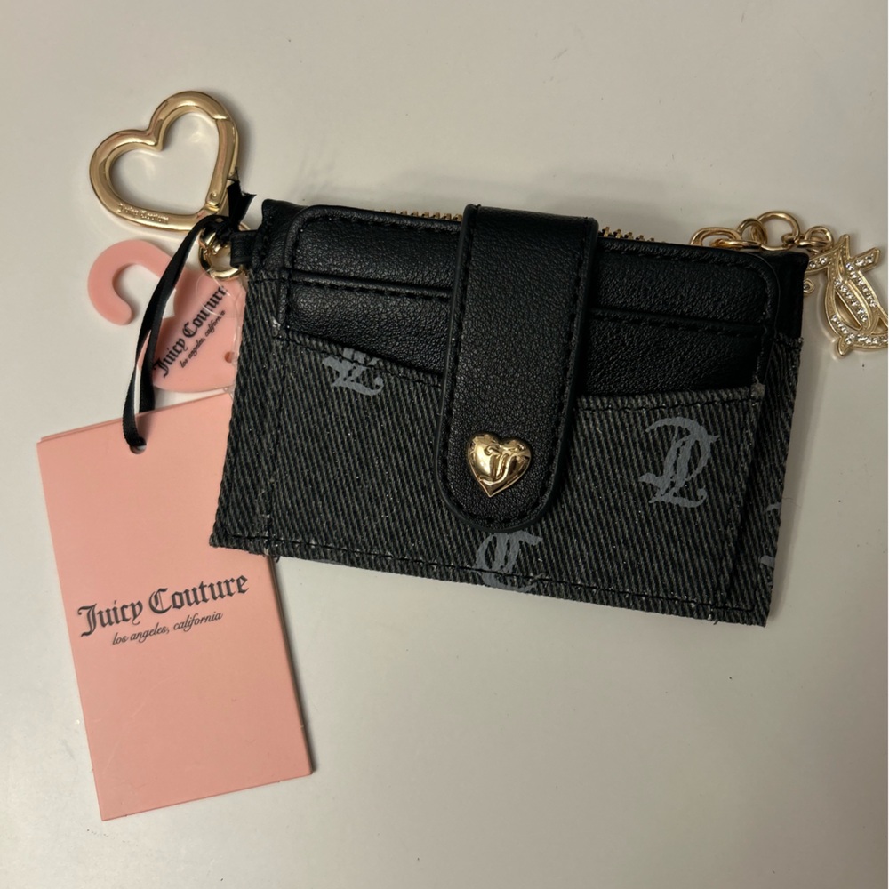 Juicy Couture Denim Wallet in Black